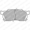 DELPHI LP445 Brake Pad Set, disc brake